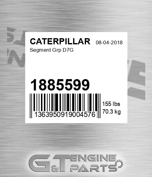 1885599 Segment Grp D7g for CATERPILLAR