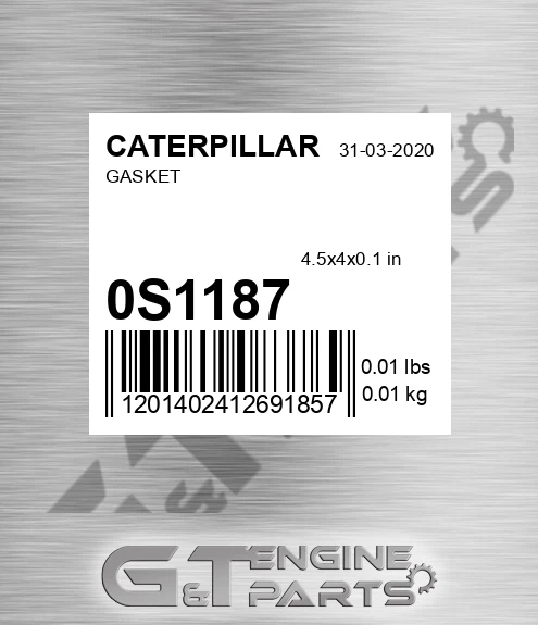 0S1187 Gasket