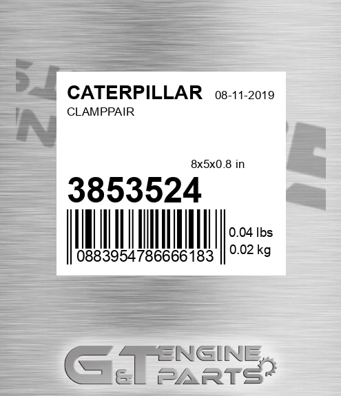 385-3524 Clamppair for CATERPILLAR