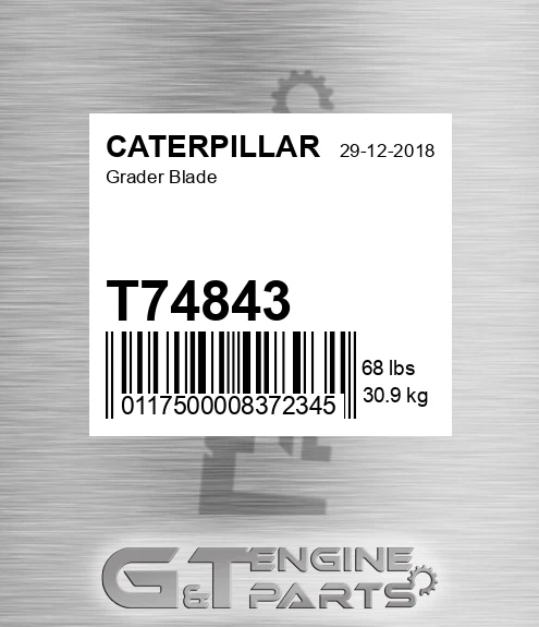 T74843 Grader Blade for CATERPILLAR