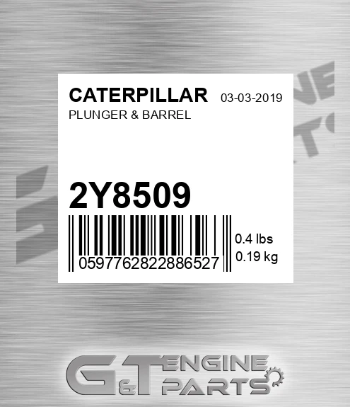 2Y-8509 Plunger & Barrel