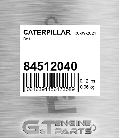 84512040 Bolt
