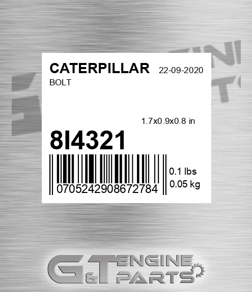 8I-4321 Screw for CATERPILLAR