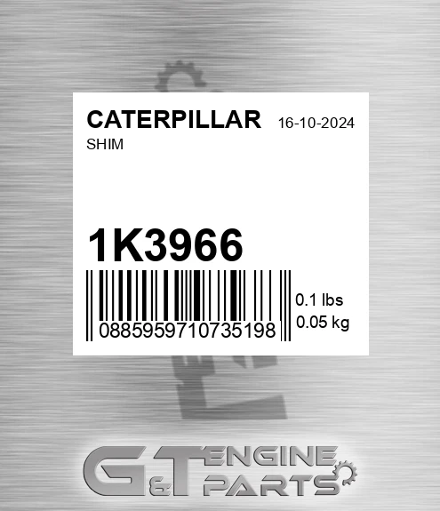 1K3966 Shim for CATERPILLAR