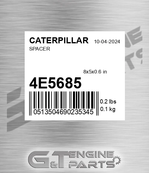 4E5685 CATERPILLAR Spacer