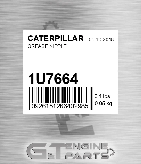 1U-7664 Grease Nipple for CATERPILLAR