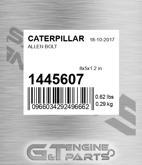 144-5607 Allen Bolt for CATERPILLAR