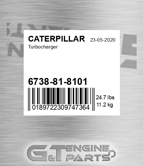6738-81-8101 Turbocharger for CATERPILLAR