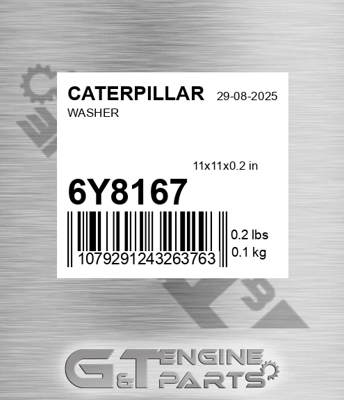 6Y8167 Washer