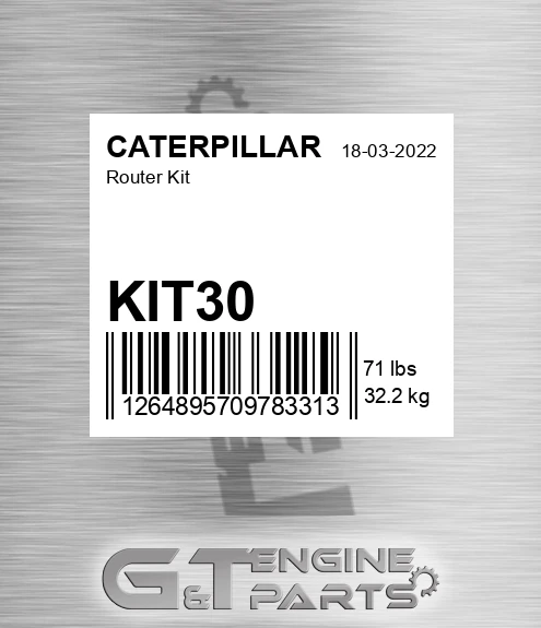 KIT30 CATERPILLAR Router Kit
