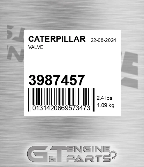 398-7457 Valve for CATERPILLAR