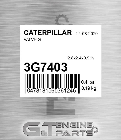 3G7403 Valve G