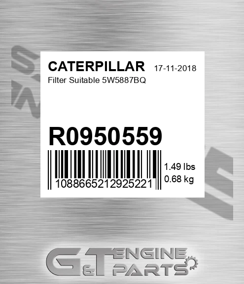 R0950559 Filter Suitable 5w5887bq