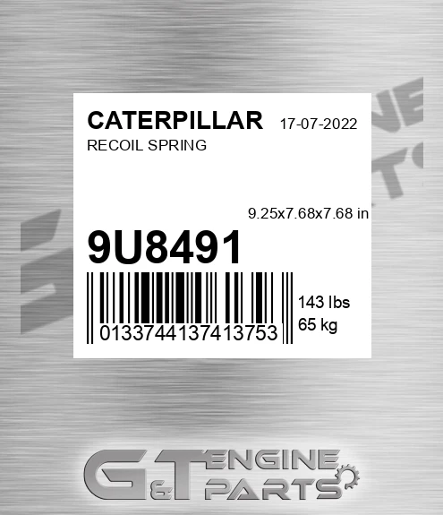 9U-8491 Recoil Spring for CATERPILLAR