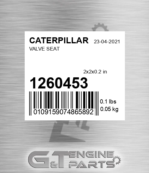 126-0453 Valve Seat for CATERPILLAR