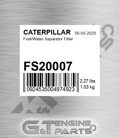 FS20007 CATERPILLAR Fuel/water Separator Filter
