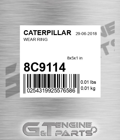 8C-9114 Wear Ring for CATERPILLAR
