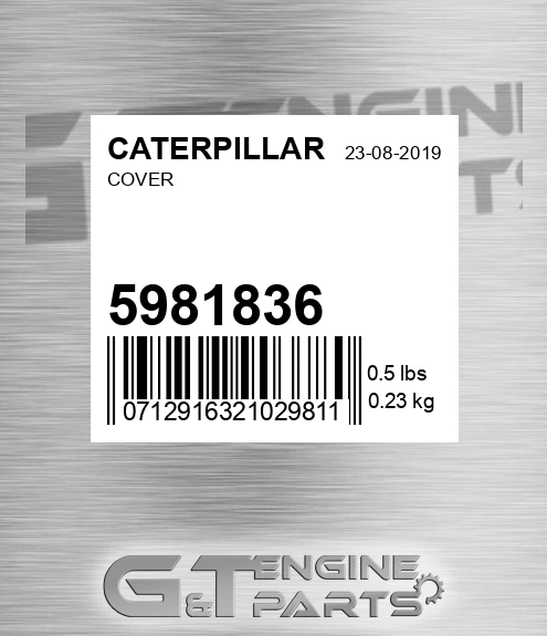 5981836 Cover for CATERPILLAR