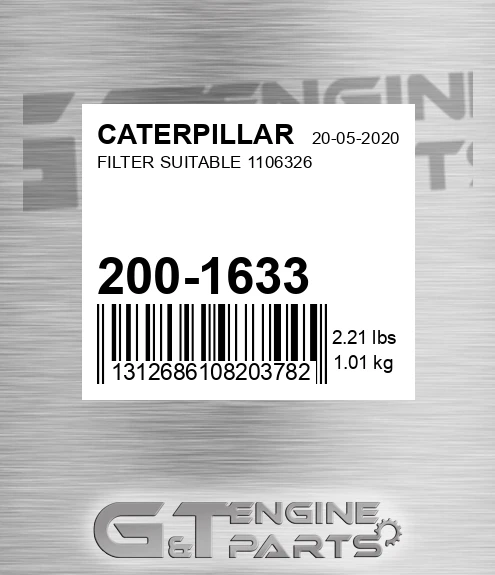 200-1633 Filter Suitable 1106326