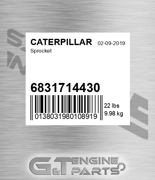 6831714430 Sprocket for CATERPILLAR