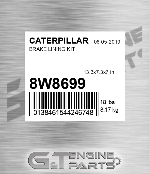 8W-8699 Brake Lining Kit