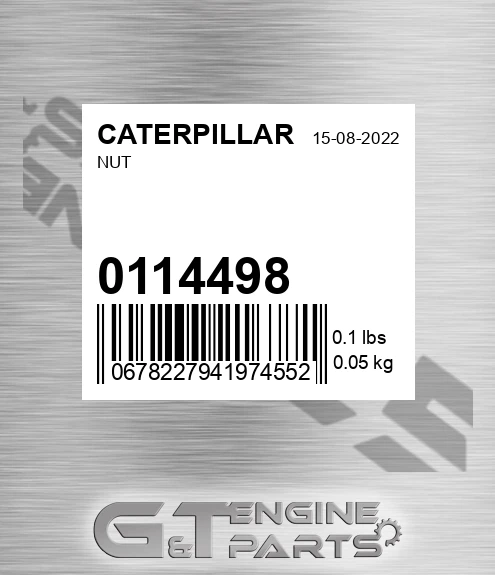 011-4498 Nut for CATERPILLAR