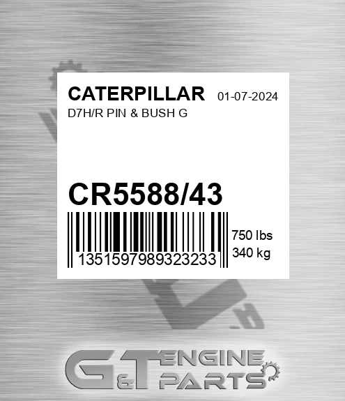 CR5588/43 D7h/r Pin & Bush G