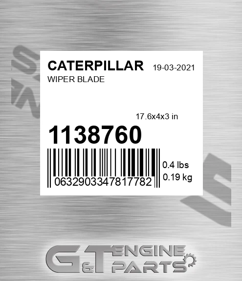 113-8760 Wiper Blade for CATERPILLAR