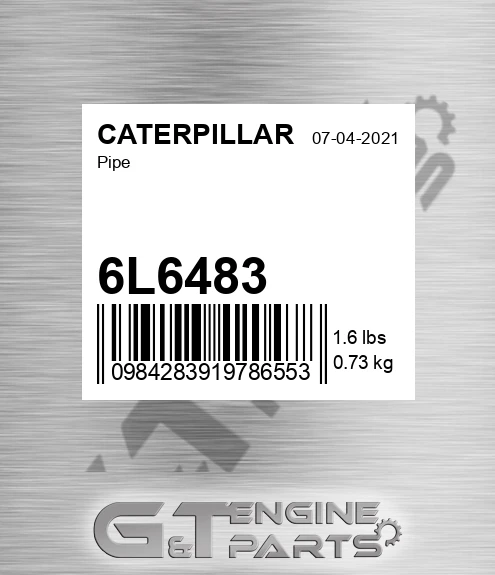 6L6483 Pipe for CATERPILLAR