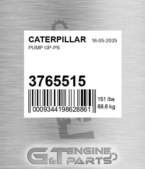 3765515 Pump Gp-ps for CATERPILLAR