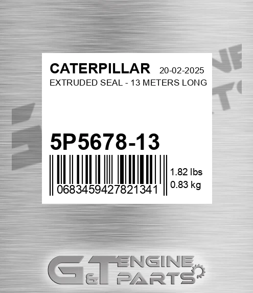 5P5678-13 Extruded Seal - 13 Meters Long