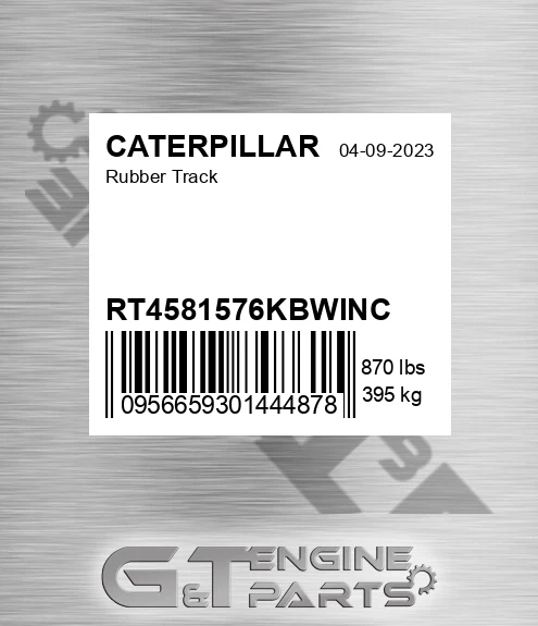 RT4581576KBWINC Rubber Track