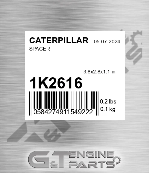 1K2616 Spacer for CATERPILLAR
