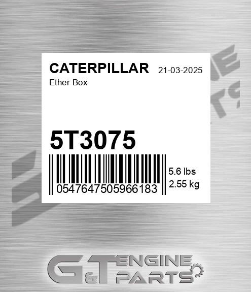 5T3075 Ether Box for CATERPILLAR