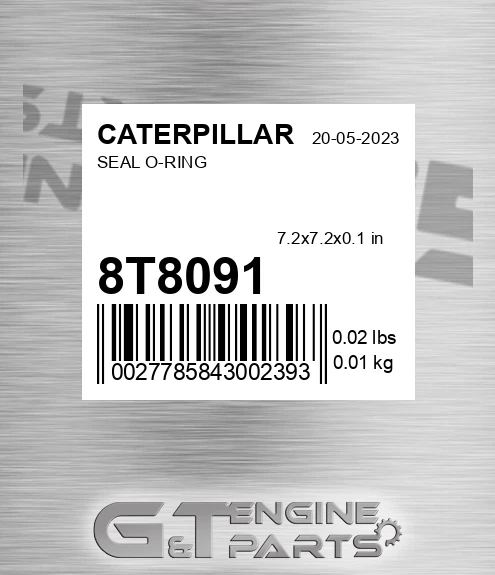 8T-8091 Seal O-ring for CATERPILLAR