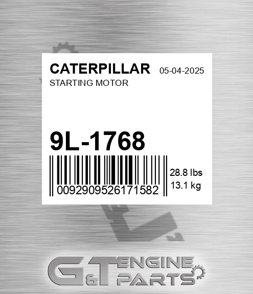 9L-1768 Starting Motor