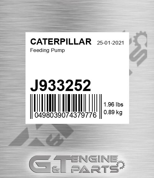 J933252 CATERPILLAR Feeding Pump