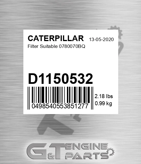 D1150532 Filter Suitable 0780070bq