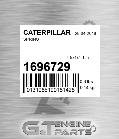 1696729 CATERPILLAR Spring