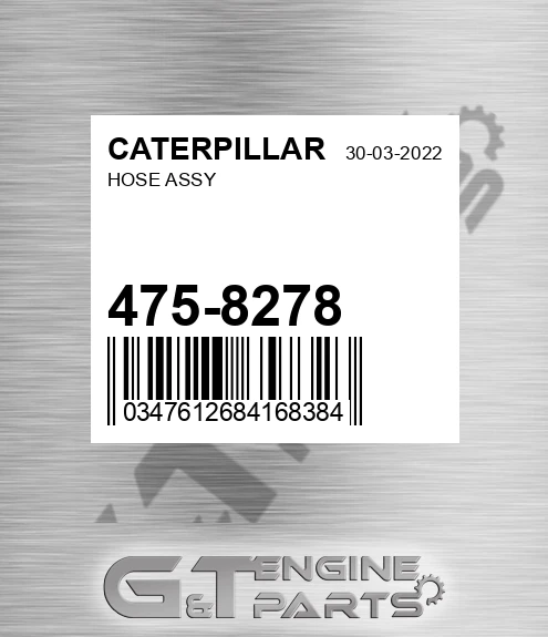 475-8278 Hose Assy
