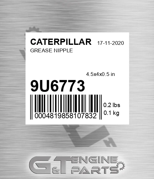 9U-6773 Grease Nipple for CATERPILLAR
