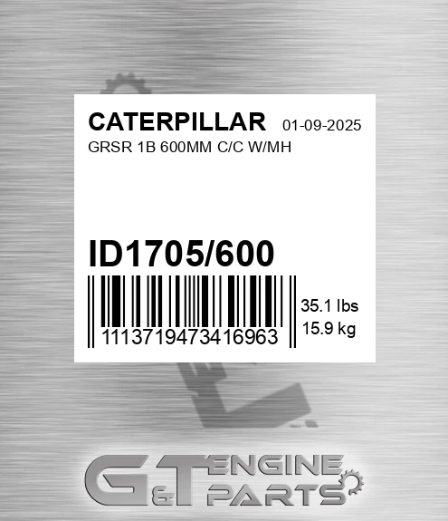 ID1705/600 Grsr 1b 600mm C/c W/mh
