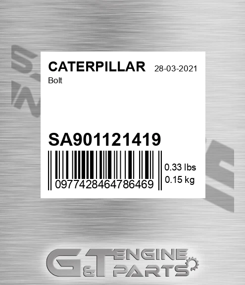 SA901121419 Bolt for CATERPILLAR