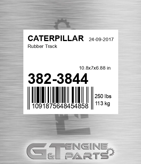382-3844 Rubber Track for CATERPILLAR