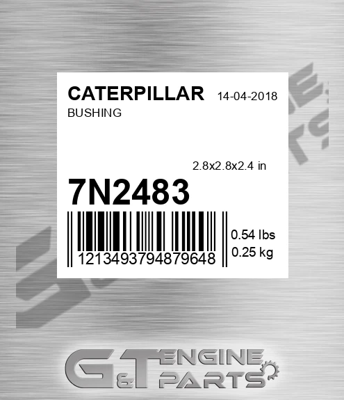 7N-2483 Bushing for CATERPILLAR