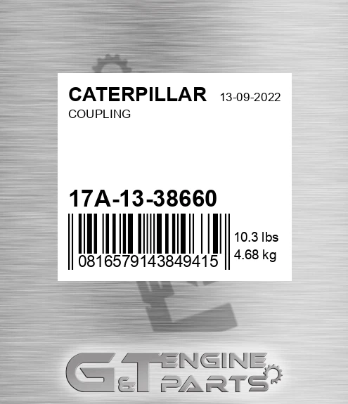 17A-13-38660 Coupling for CATERPILLAR