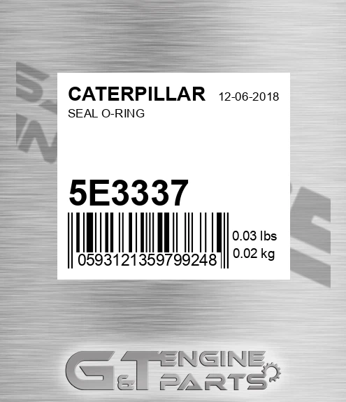 5E-3337 Seal O-ring