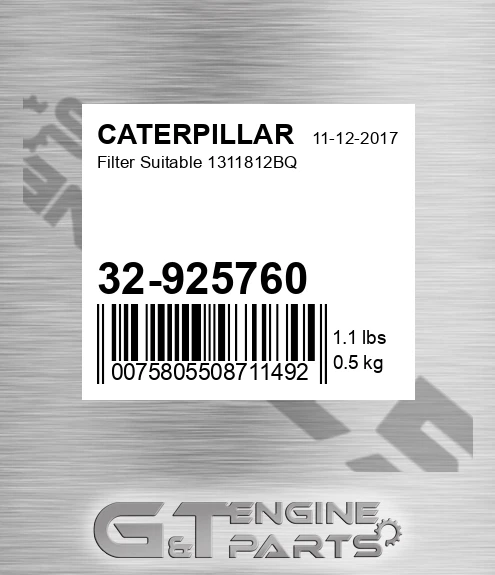 32-925760 Filter Suitable 1311812bq