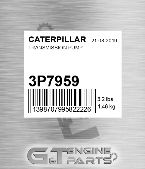 3P-7959 Transmission Pump for CATERPILLAR