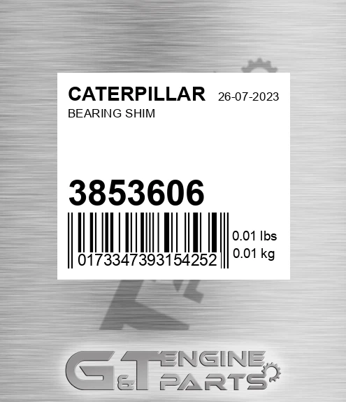 385-3606 Bearing Shim for CATERPILLAR